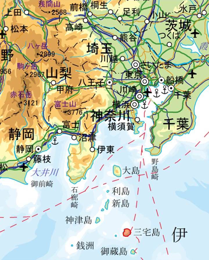 三宅島位置図